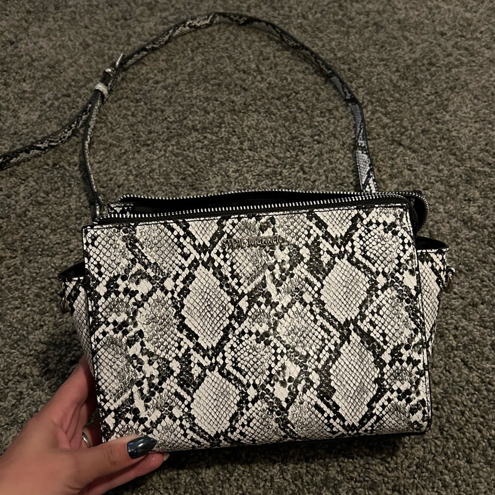 Steve Madden Snakeskin Purse + matching wallet